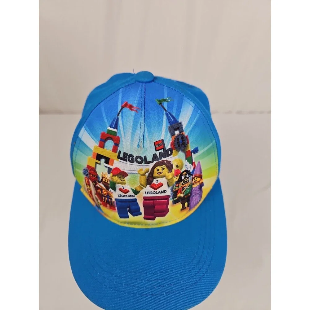 LEGOLAND LEGO Youth Hat 50/52 Blue Minifigure Theme Park Baseball Cap